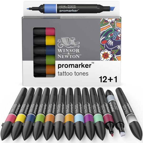 W&N Promarker 12 + 1 Tattoo Tones