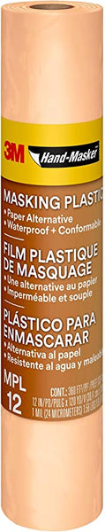 3M Hand-Masker Masking Plastic, 12 in x 360 ft (MPL12)