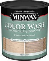 Minwax Color Wash Transparent Layering Color, White Wash, 1 Quart