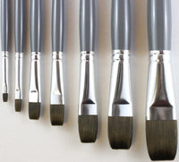 Mightlon Synthetic Flat Brushes