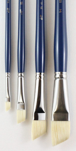 Acryloil®Fine Hog Bristle Angle Brushes