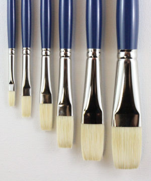 Acryloil®Fine Hog Bristle Flat Brushes