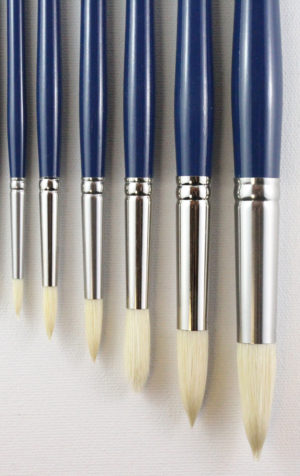 Acryloil®Fine Hog Bristle Round Brushes
