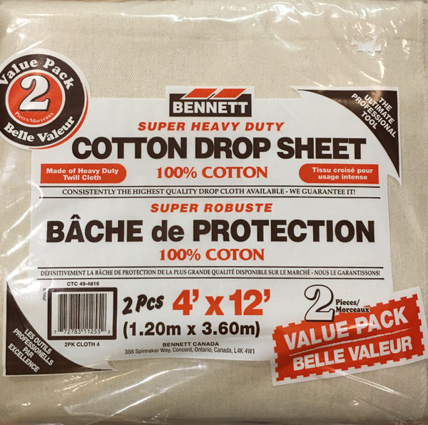 Cotton Drop Cloth - 2 pack