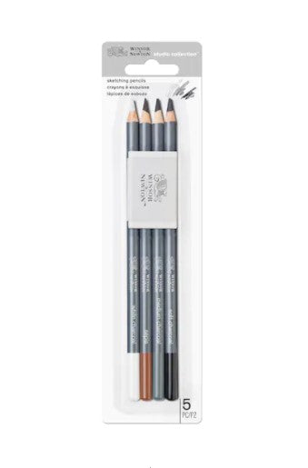 Winsor & Newton Studio Collection Sketching Pencil 5pc Set
