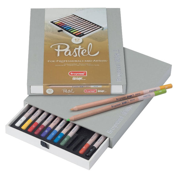 Bruynzeel Design - Artist Box of 12 Pastel Pencils