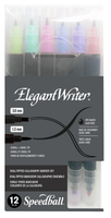 12 pc Marker Set Dual Tip - Speedball Elegant Writer