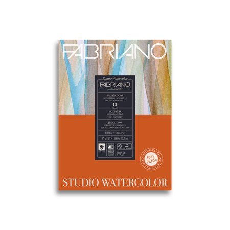 Fabriano Hot Press Watercolour Pads 9x12