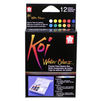 Sakura 12-Piece Koi Water Colors Field Sketch Set with Brush