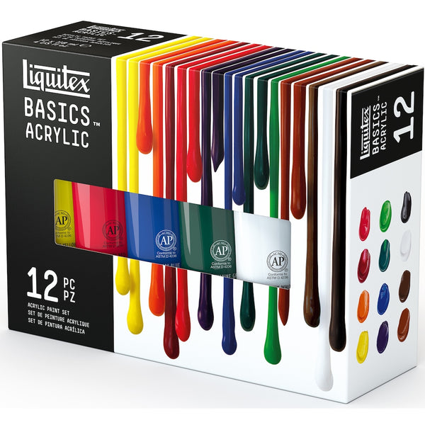 Liquitex Basics Acrylic Paint Set - 12pc