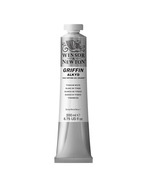 Griffin Alkyd Fast Drying Oil Titanium White - 200mL