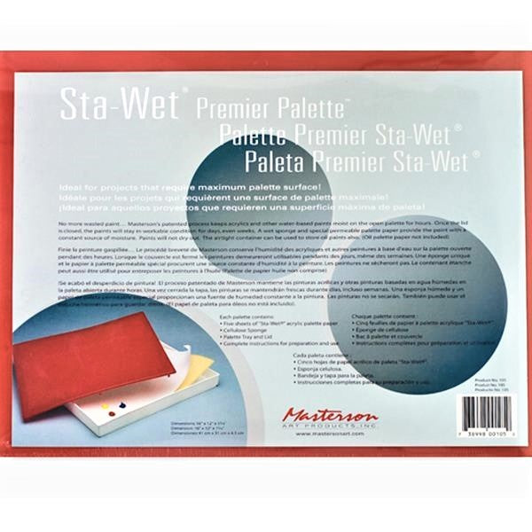 Masterson Premier Palette Sta-Wet 12.5" x 16.5"