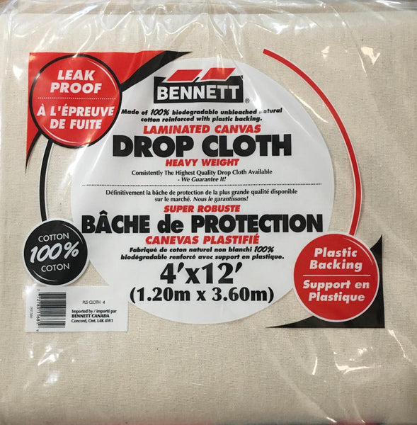 Bennett Laminated Canvas 100% Cotton Drop Cloths